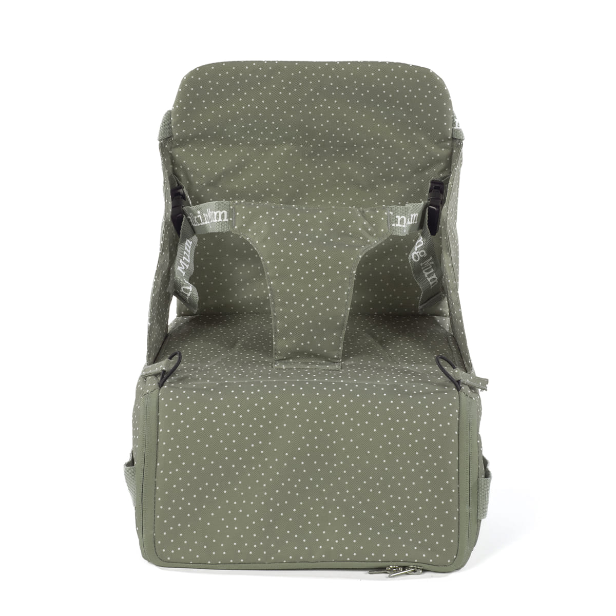 Walking Mum - Seggiolone portatile pois poppy muschio
