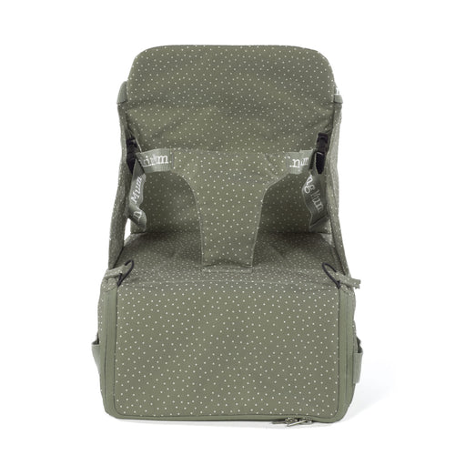 Walking Mum - Seggiolone portatile pois poppy muschio