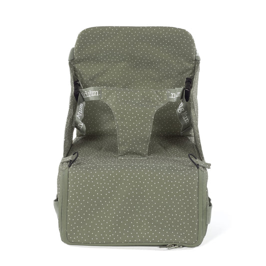 Walking Mum - Seggiolone portatile pois poppy muschio