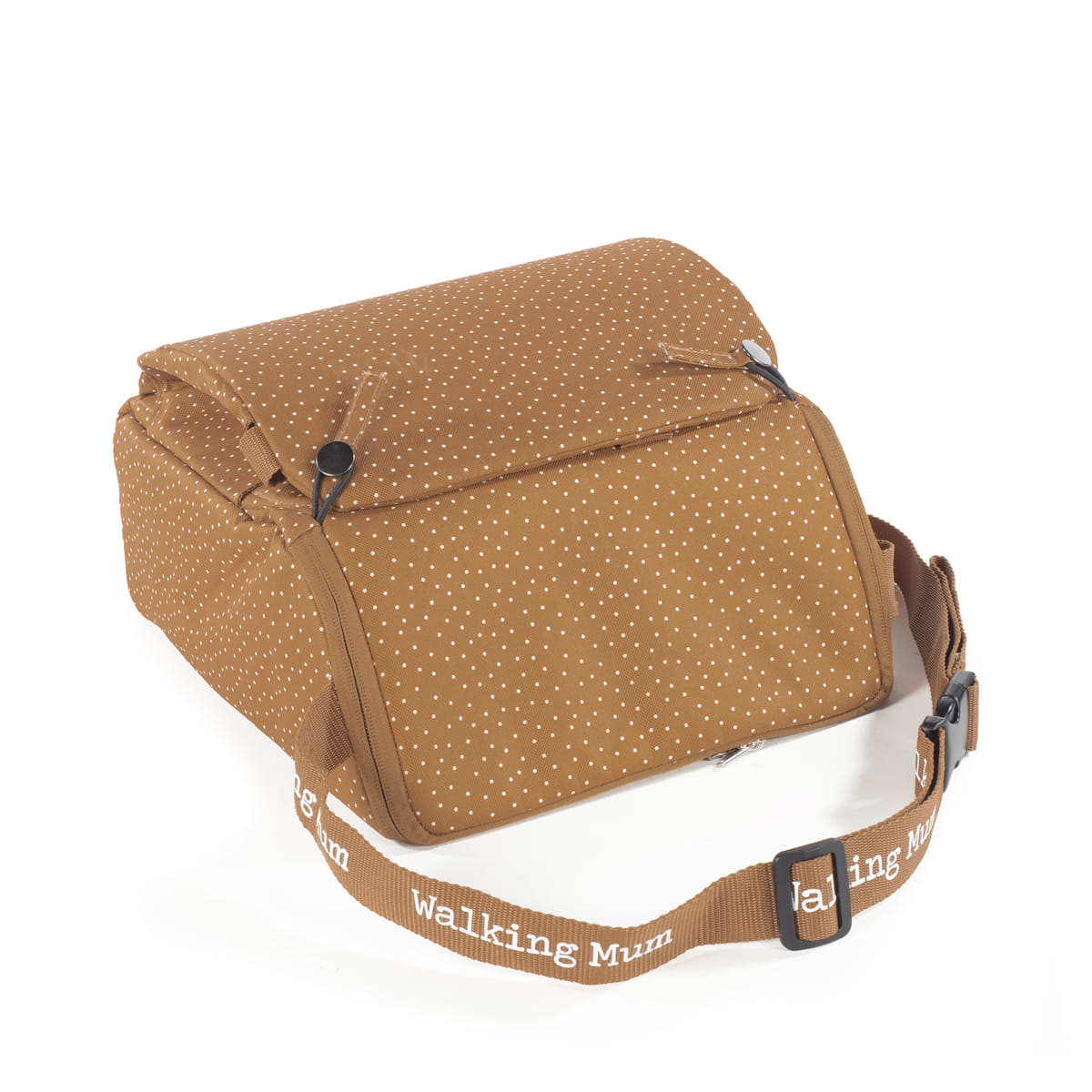 Walking Mum - Seggiolone portatile pois poppy cannella