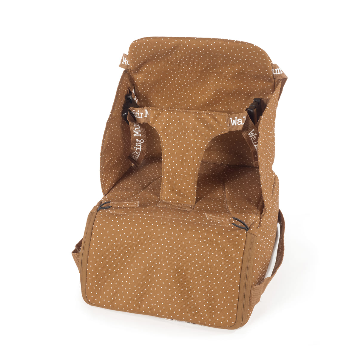 Walking Mum - Seggiolone portatile pois poppy cannella