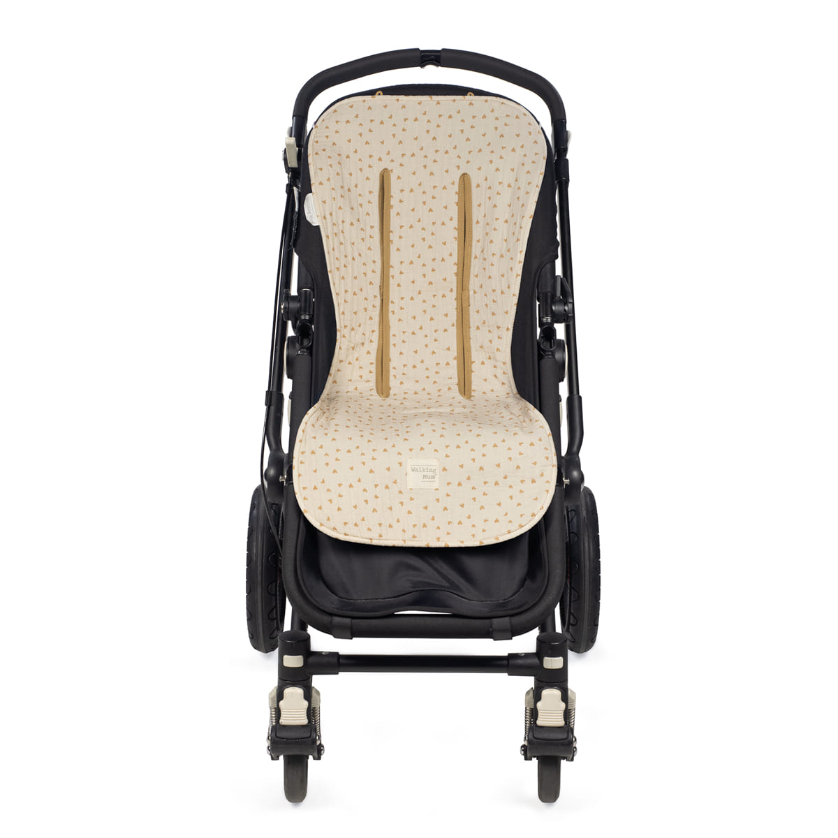 Walking Mum - Materassino passeggino cuori poppy cannella