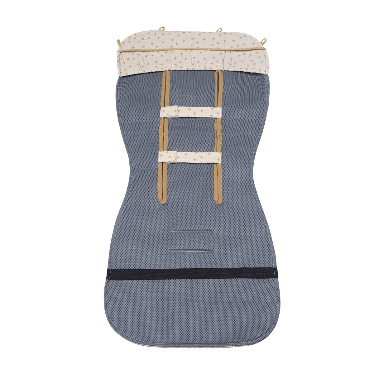 Walking Mum - Materassino passeggino cuori poppy cannella