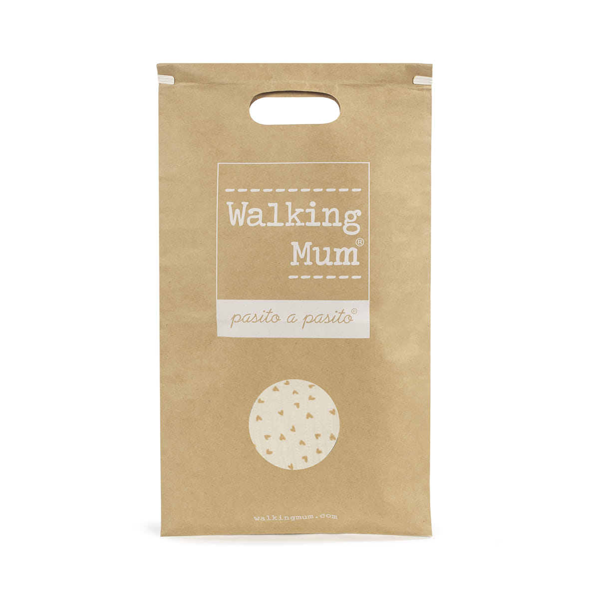 Walking Mum - Materassino passeggino cuori poppy cannella