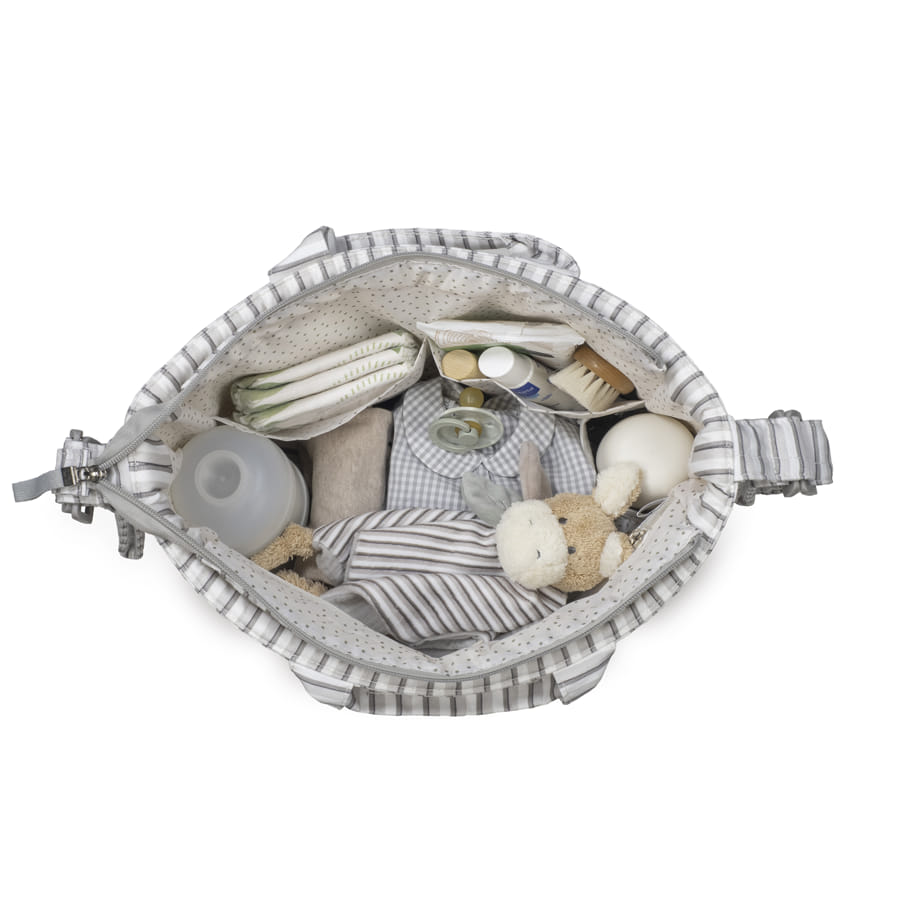 Walking Mum - Borsa fasciatoio Botton Strisce