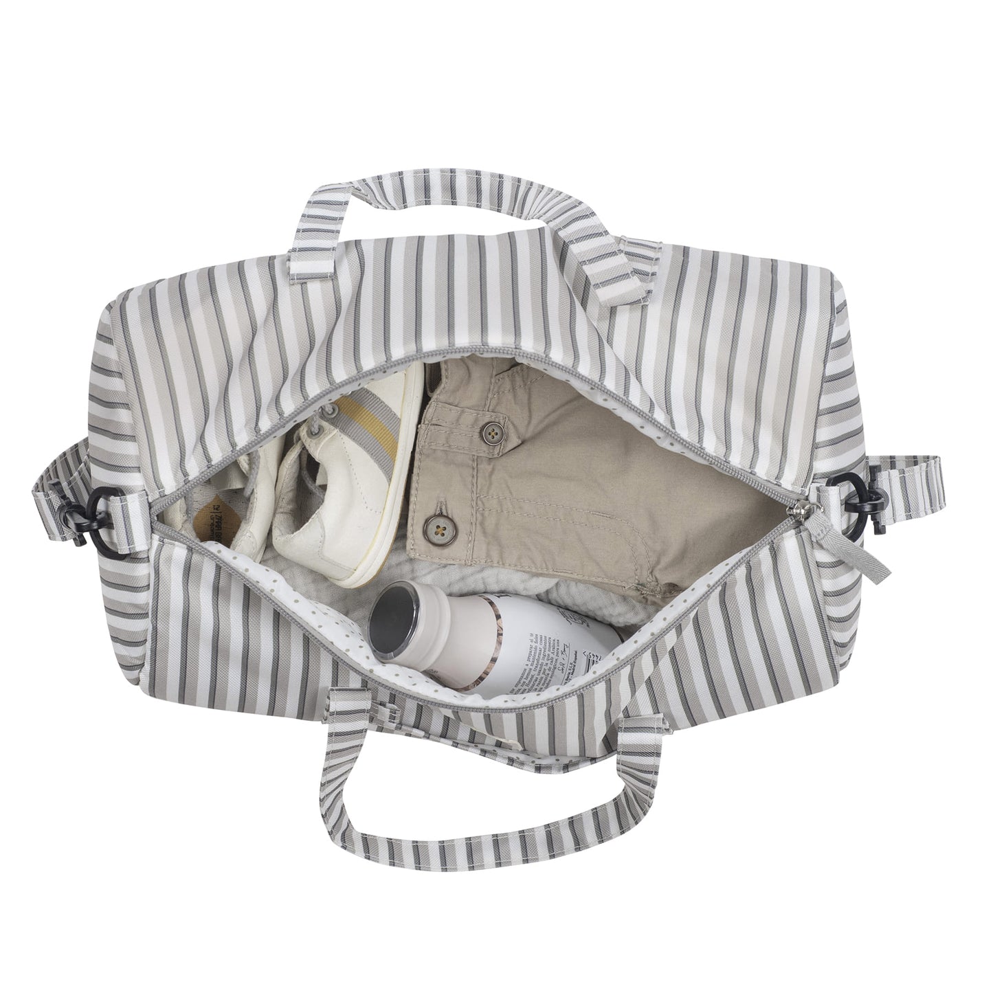 Walking Mum - Borsa weekend Botton strisce