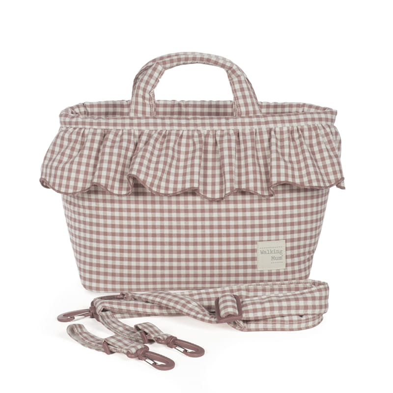 Walking Mum - Borsa fasciatoio Praliné Vichy Moka
