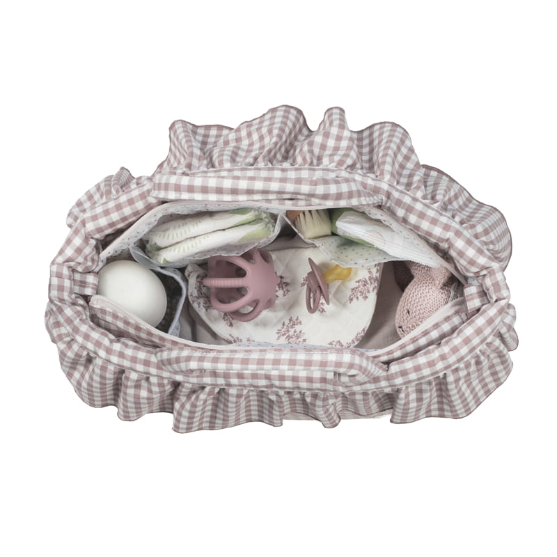 Walking Mum - Borsa fasciatoio Praliné Vichy Moka