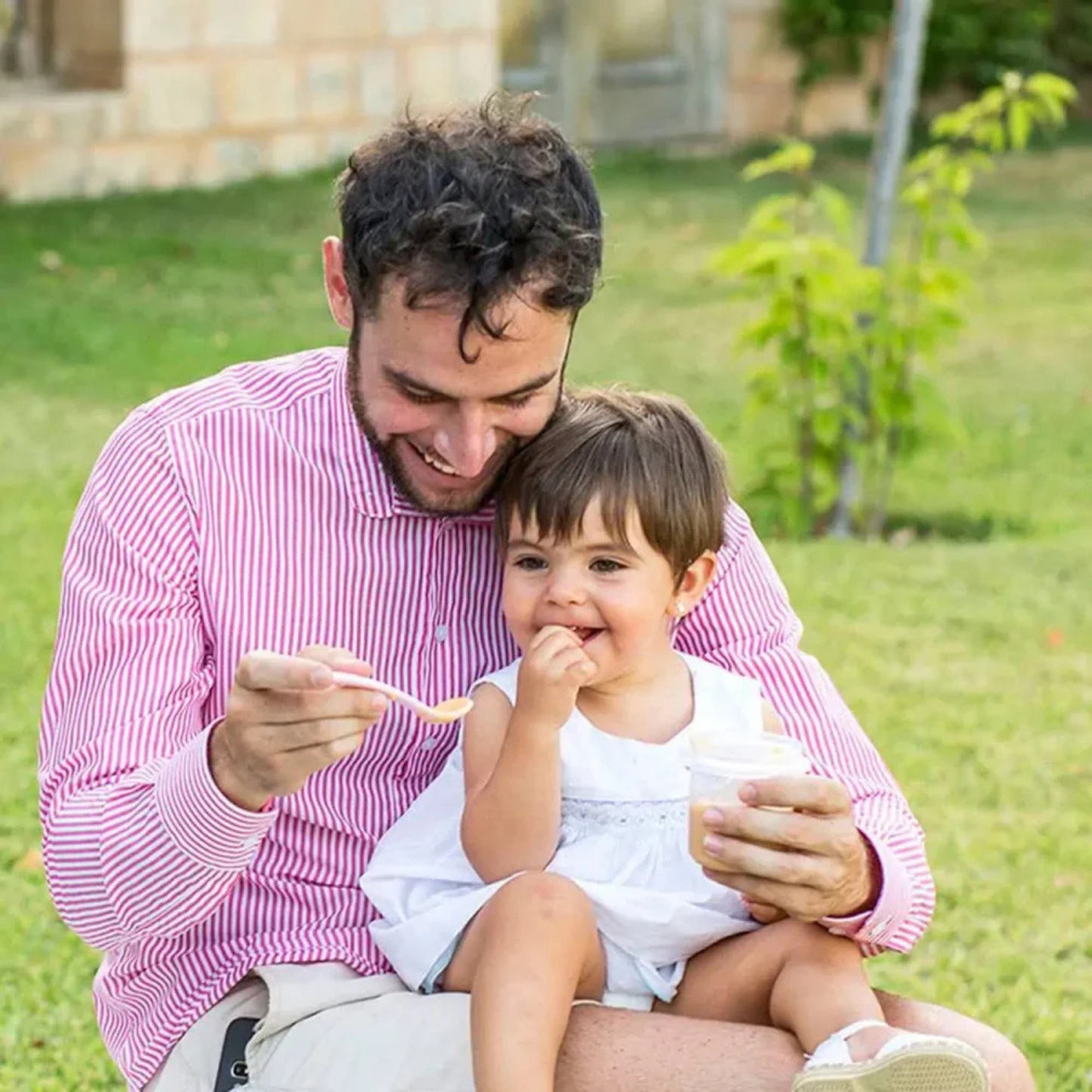 Miniland - Set di posate rosa