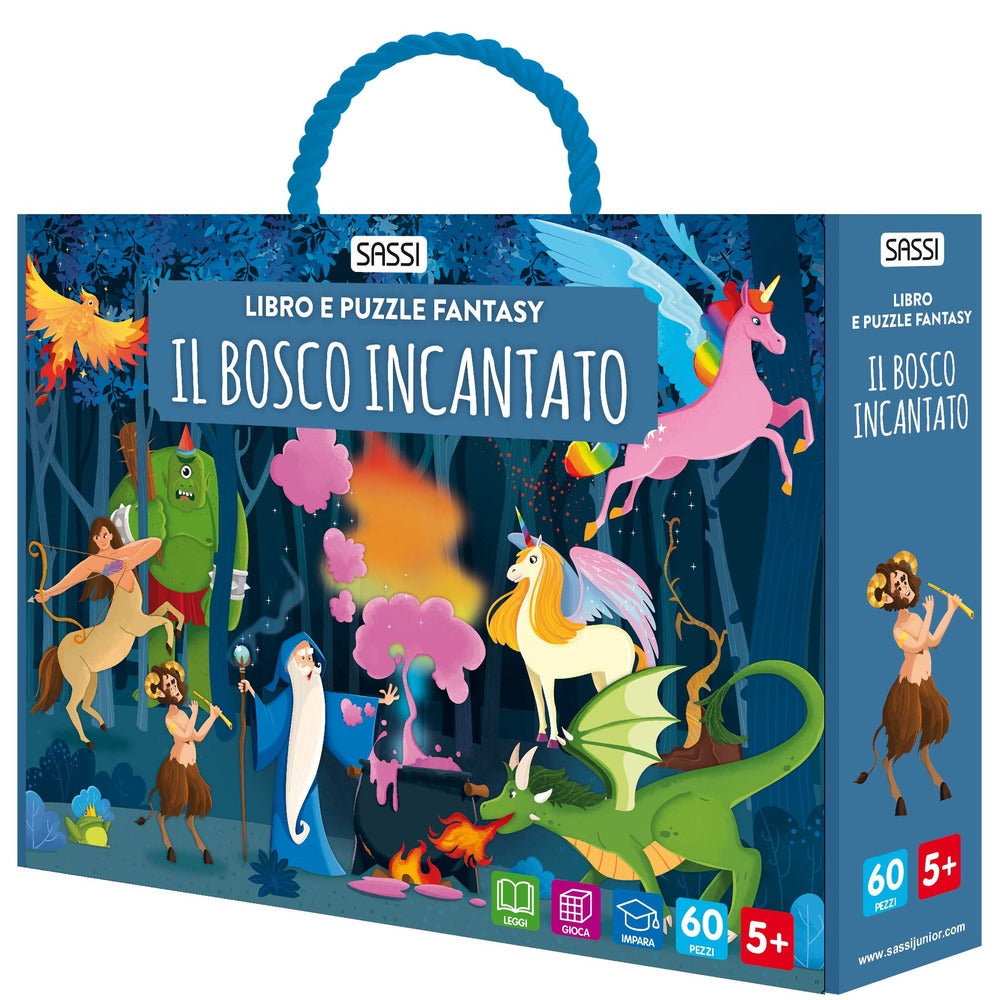 Sassi Junior - Libro e puzzle fantasy, Il bosco incantato
