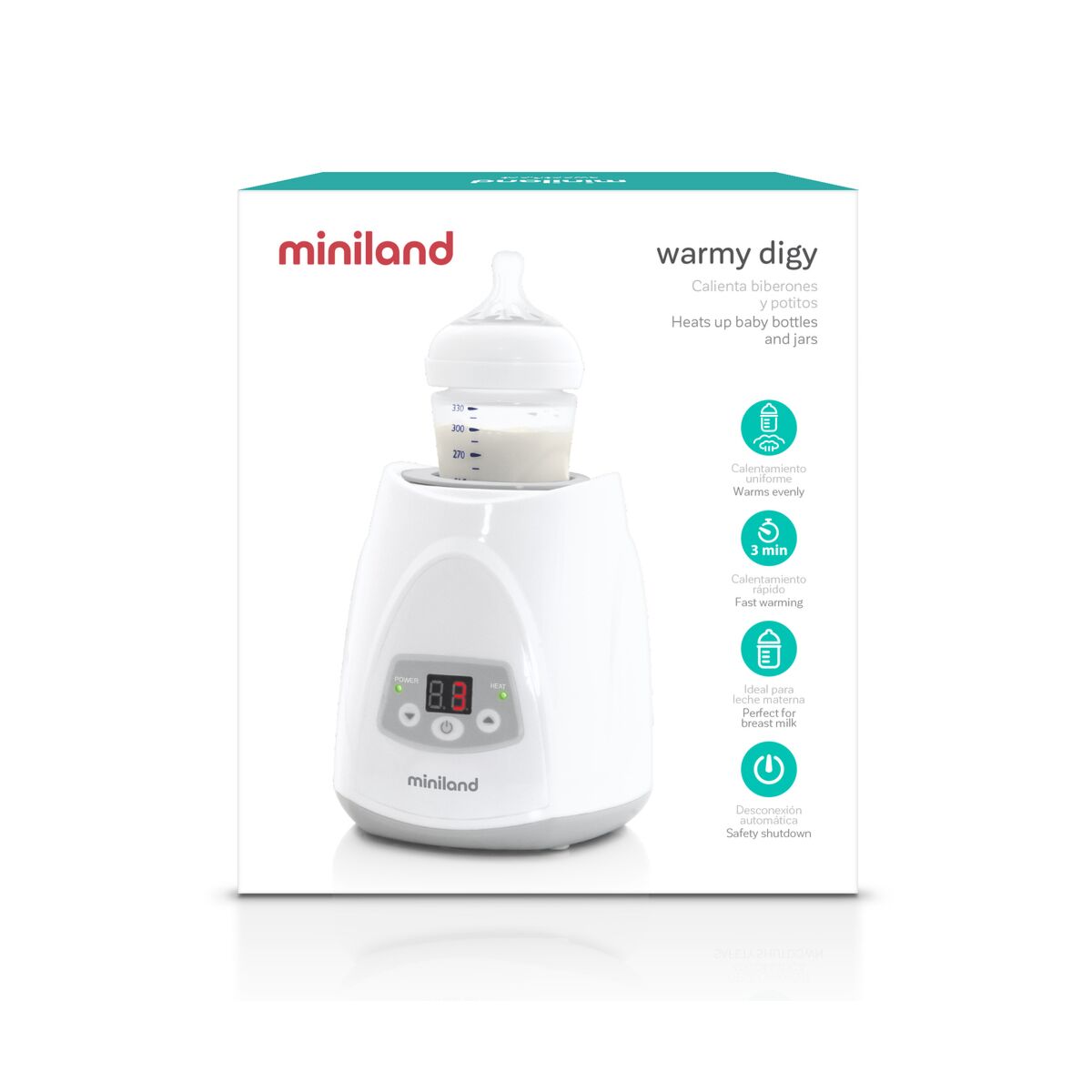 Miniland - Scaldabiberon e vasetti Warmy digy