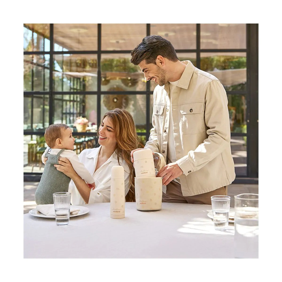 Miniland - Thermos portapappa vaniglia da 500ml