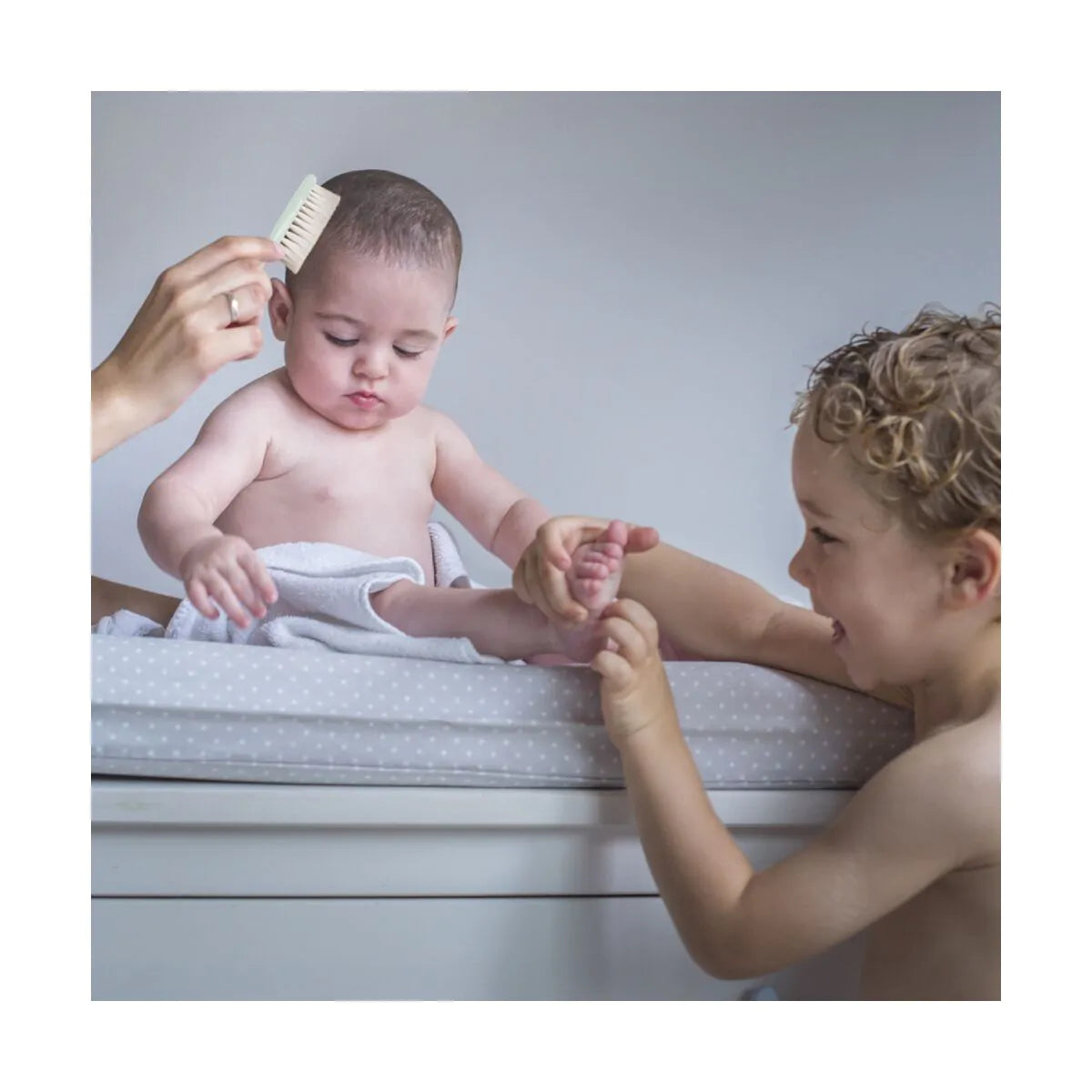 Miniland - Beauty-case con 6 accessori menta