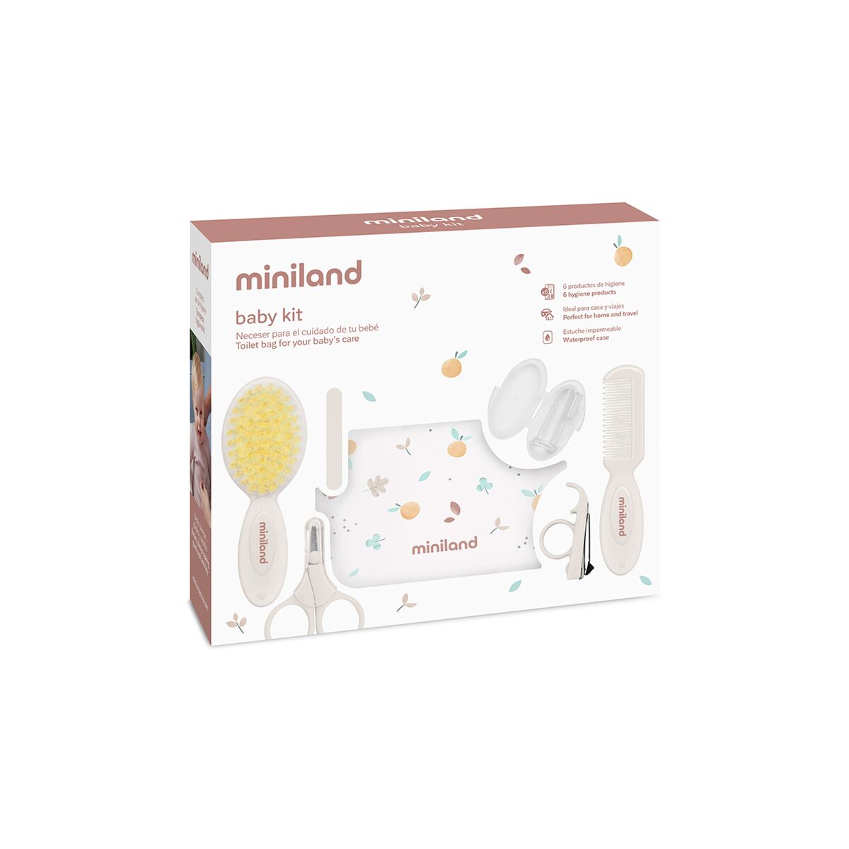 Miniland - Beauty-case con 6 accessori valencia