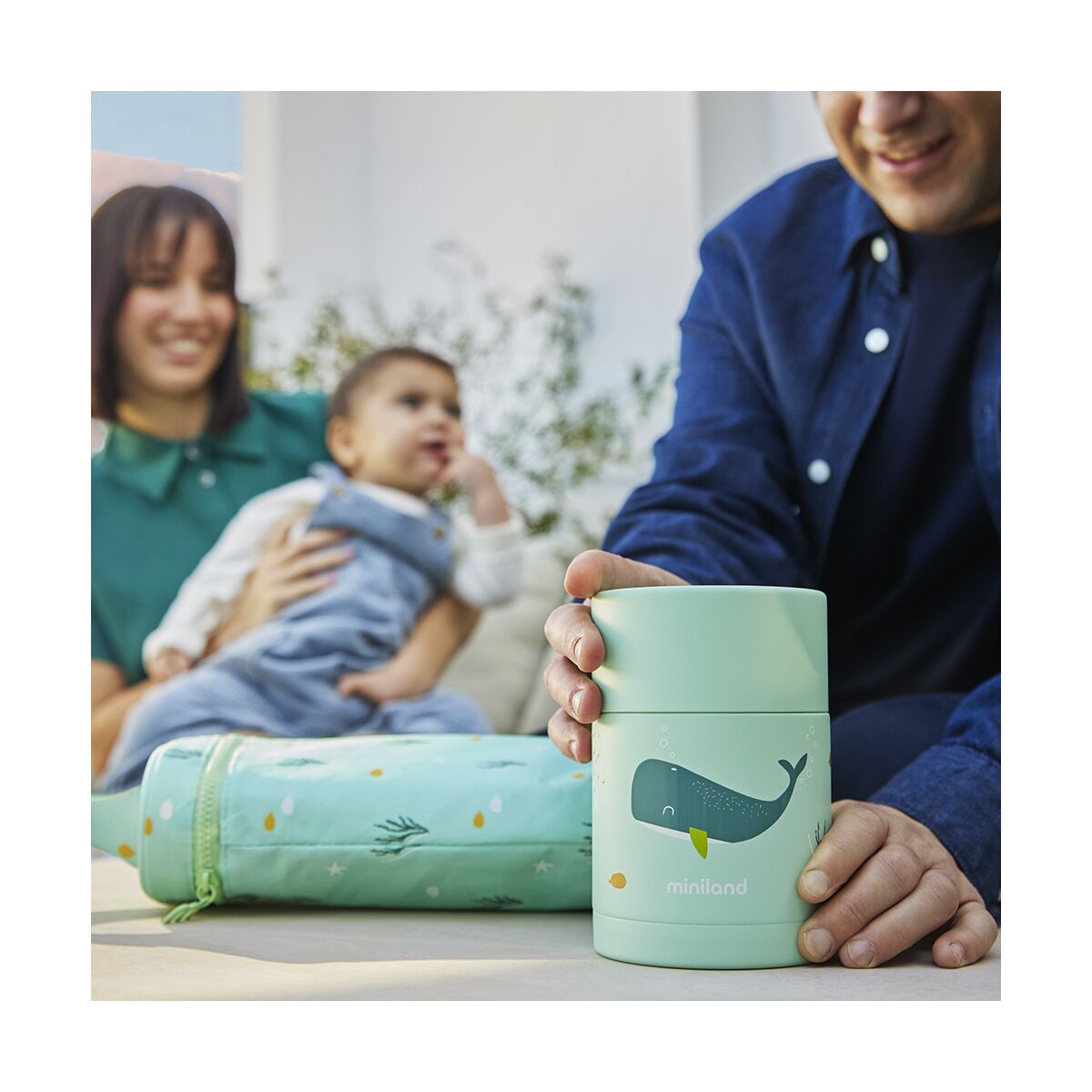 Miniland - Thermos portapappa whaley 600ml