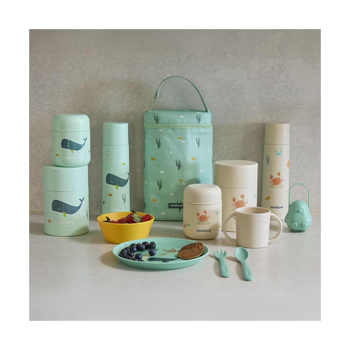 Miniland - Thermos portapappa whaley 600ml