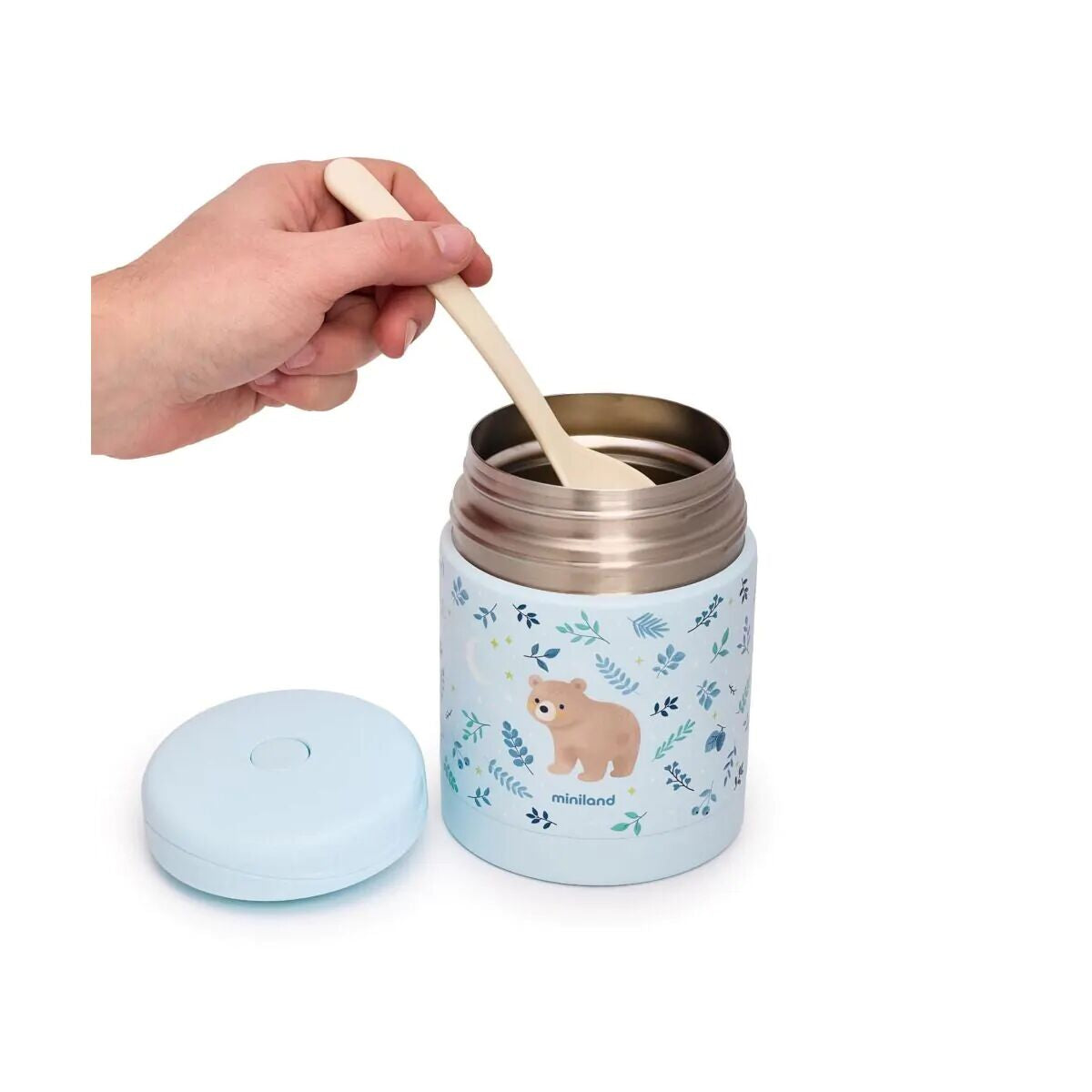 Miniland - Thermos portapappa Bear da 600ml