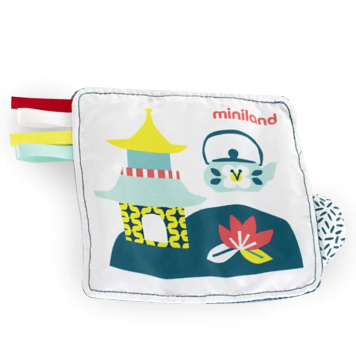 Miniland - Foglio morbido sensoriale panda rosso