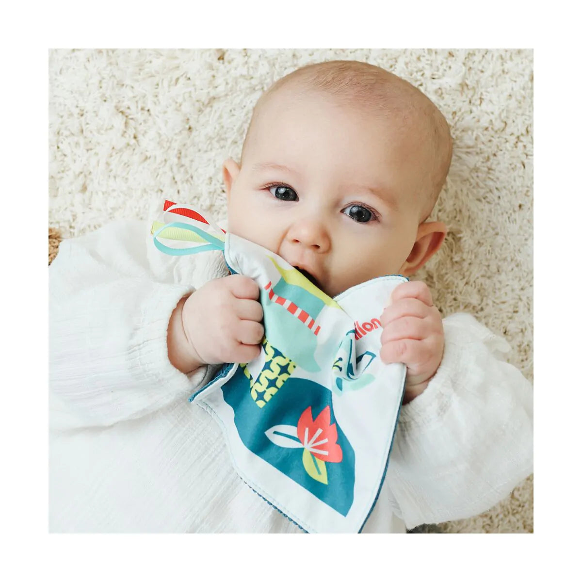 Miniland - Foglio morbido sensoriale panda rosso