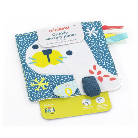 Miniland - Foglio morbido sensoriale leone marino