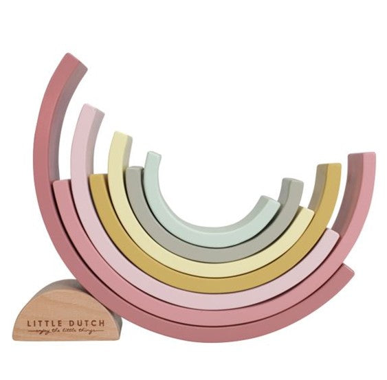 Little Dutch - Arcobaleno in legno rosa