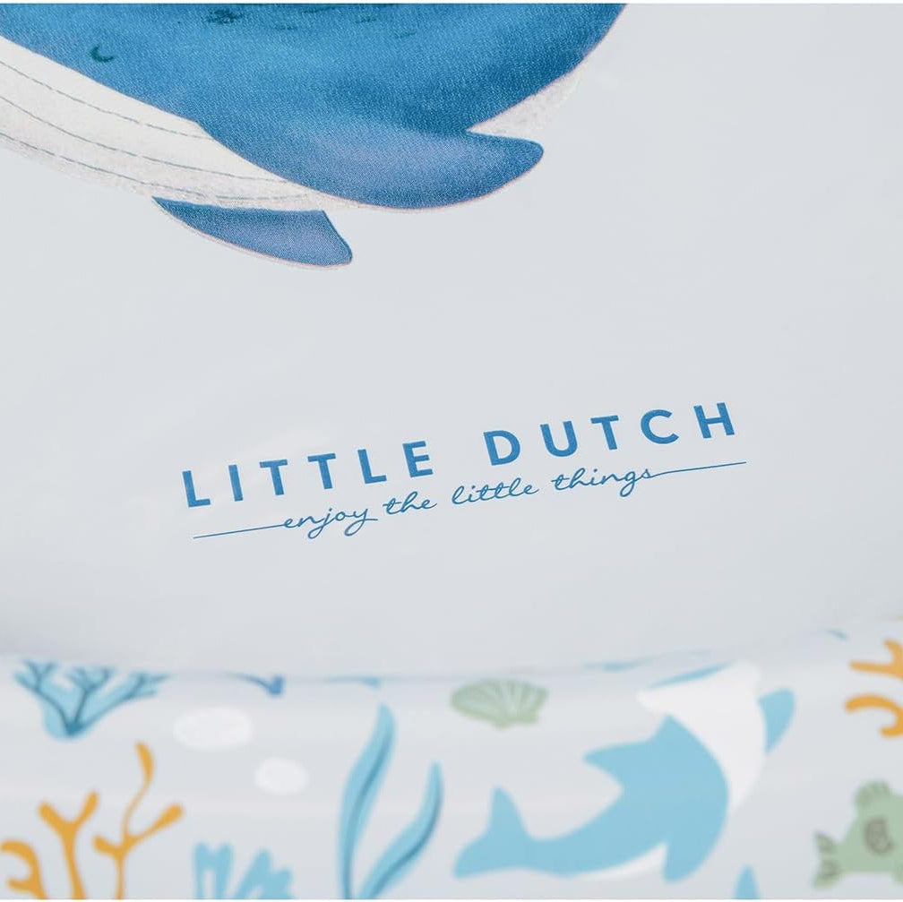 Little Dutch - Piscina gonfiabile 80cm, blu balena