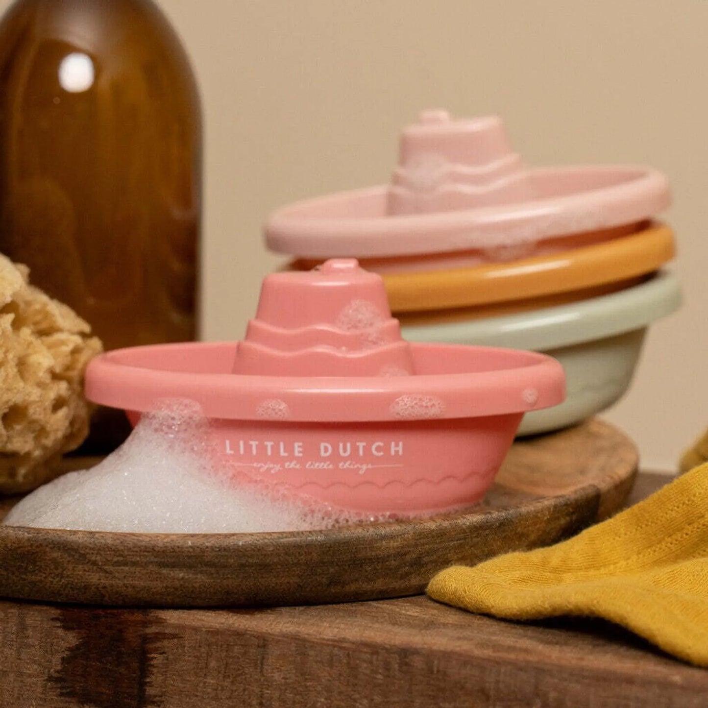 Little Dutch - Barchette da bagno rosa