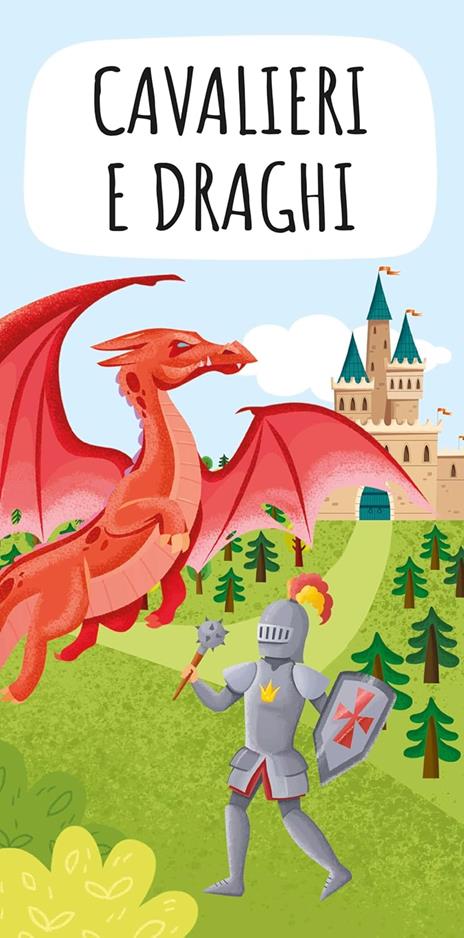 Sassi Junior - Libro e puzzle fantasy, Cavalieri e draghi
