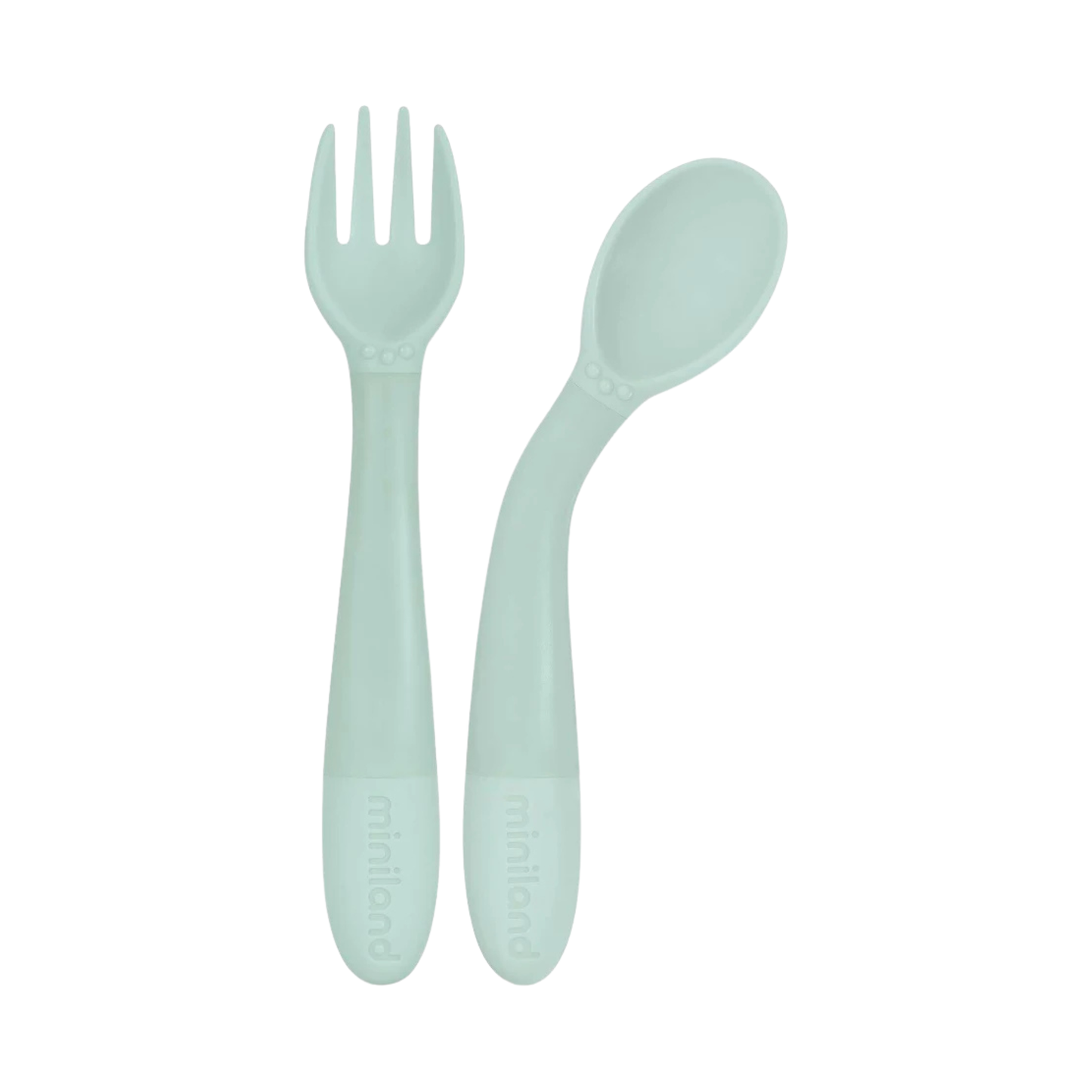 Miniland - Set pappa con tovaglietta menta