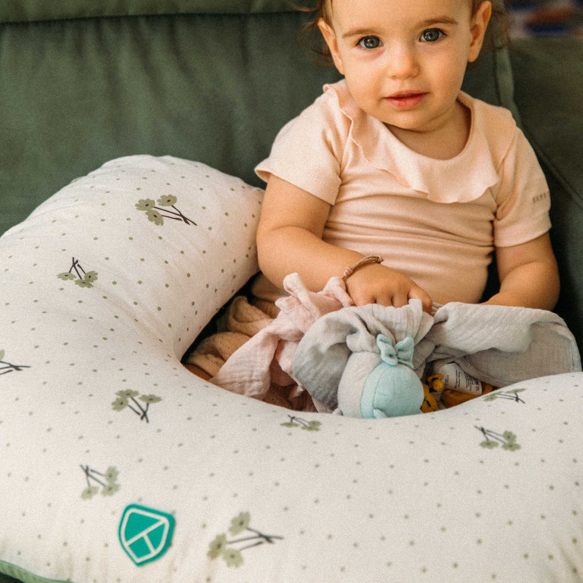 Koala Hug Baby - Cuscino allattamento blossom green