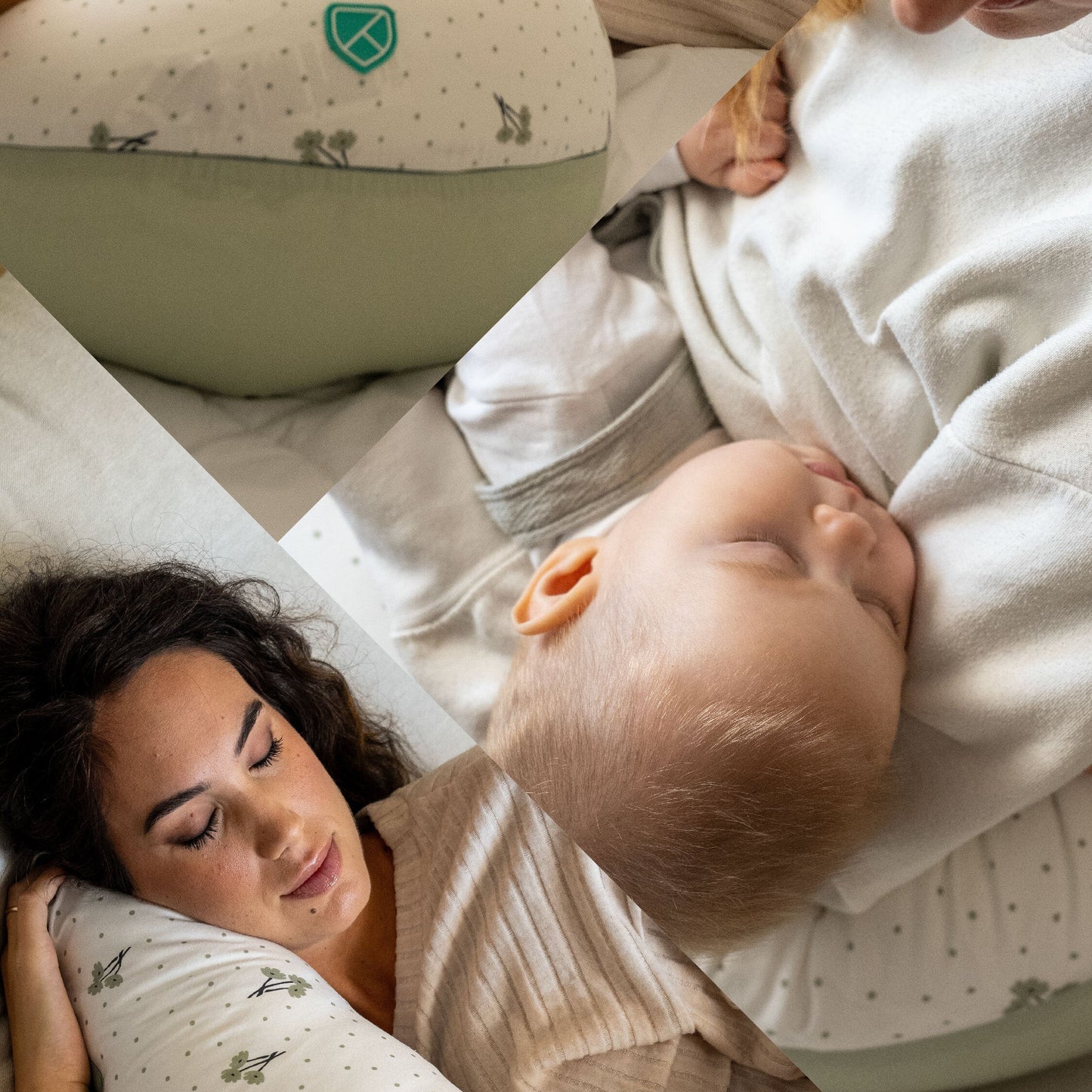 Koala Hugs Plus - Cuscino gravidanza blossom green