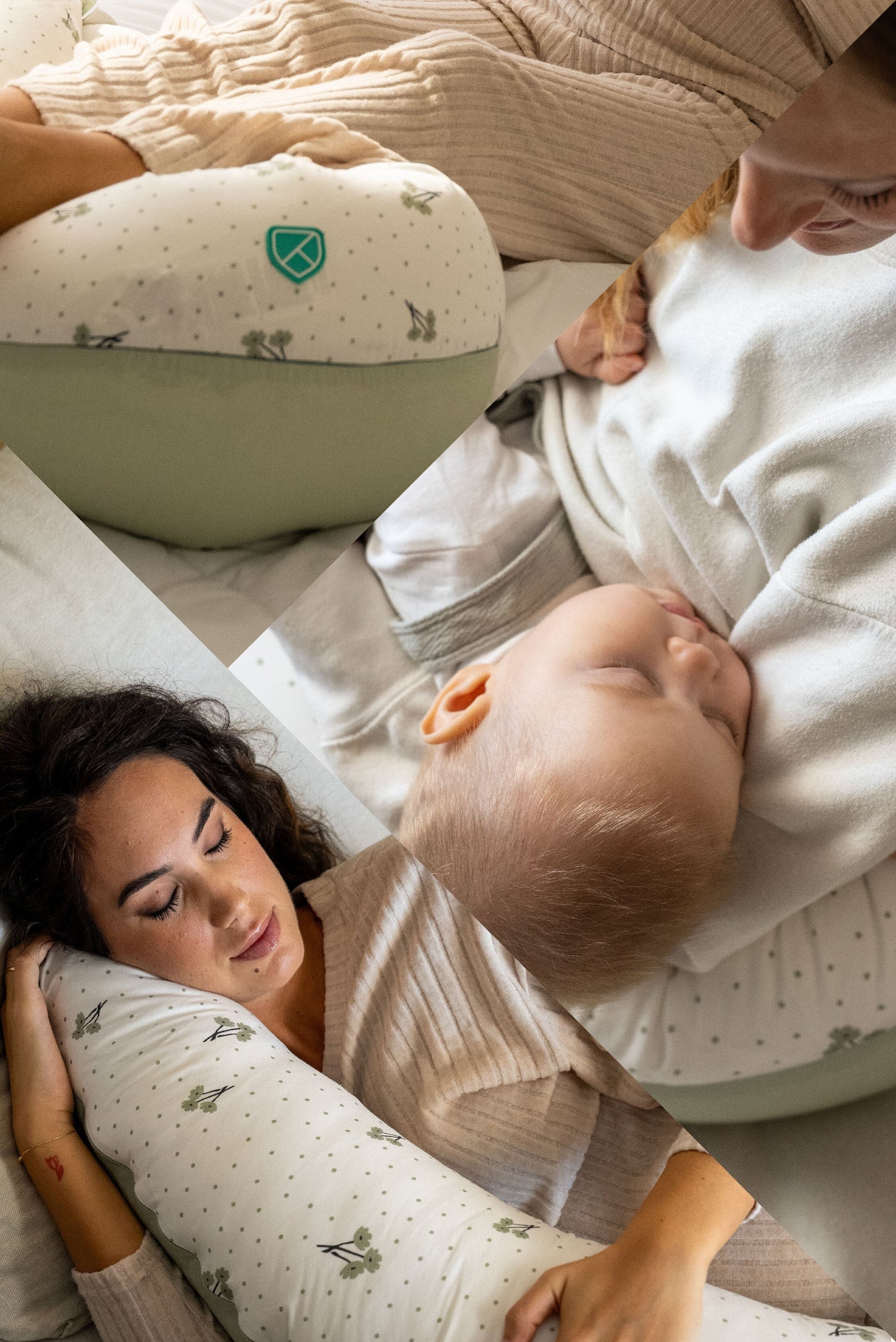 Koala Hugs Plus - Cuscino gravidanza blossom green