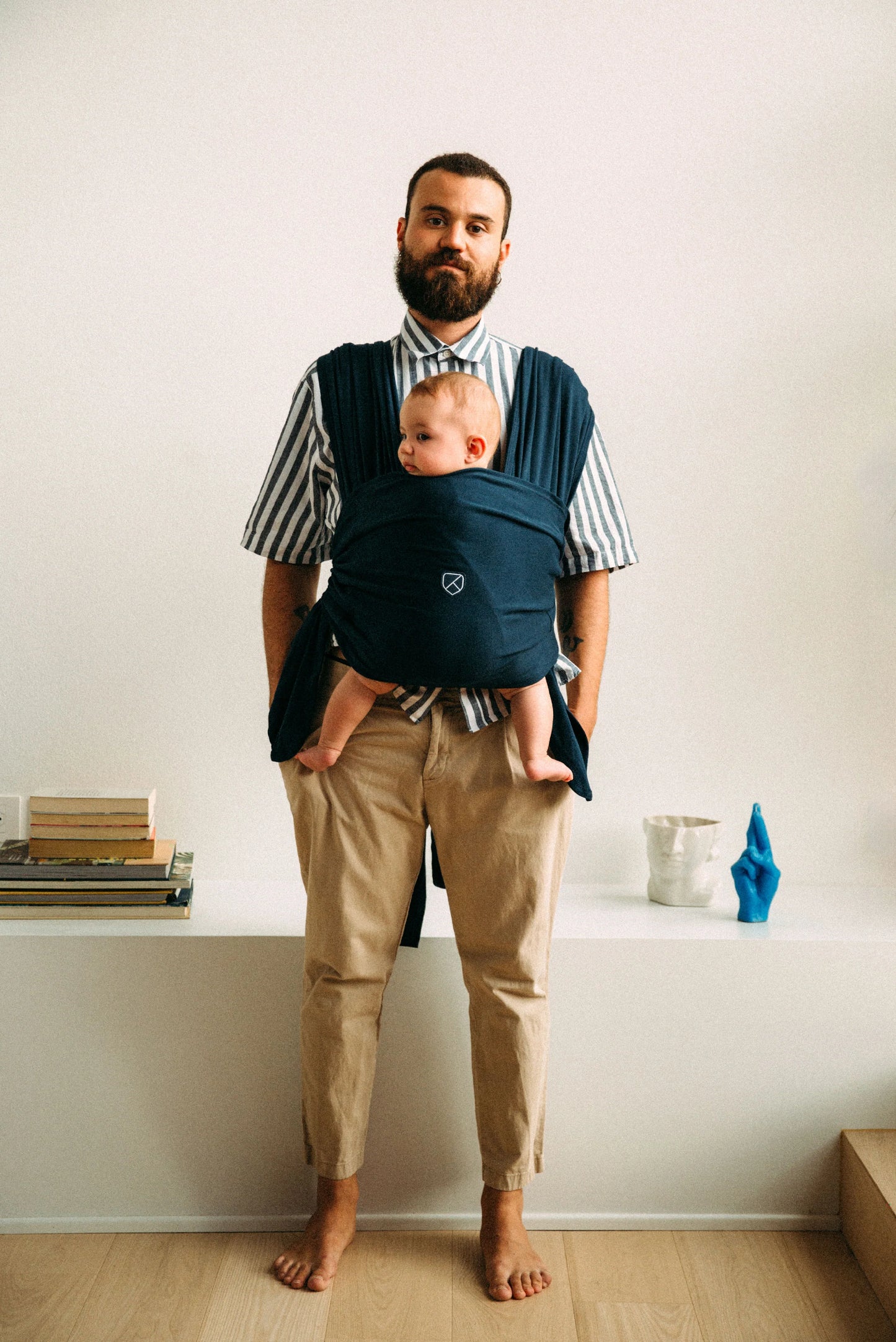 Fascia porta bebè - Koala cuddle band 2, blu