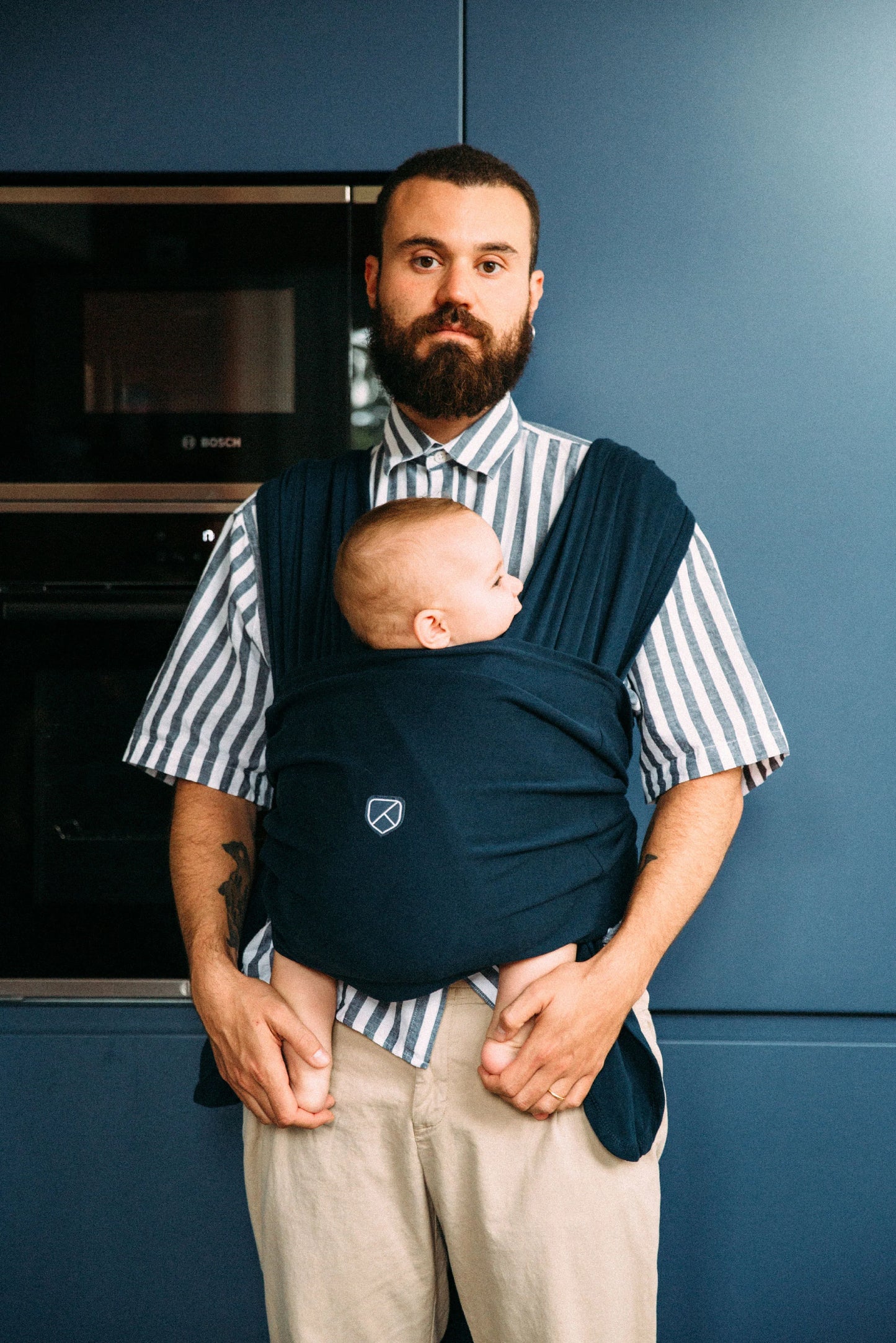 Fascia porta bebè - Koala cuddle band 2, blu