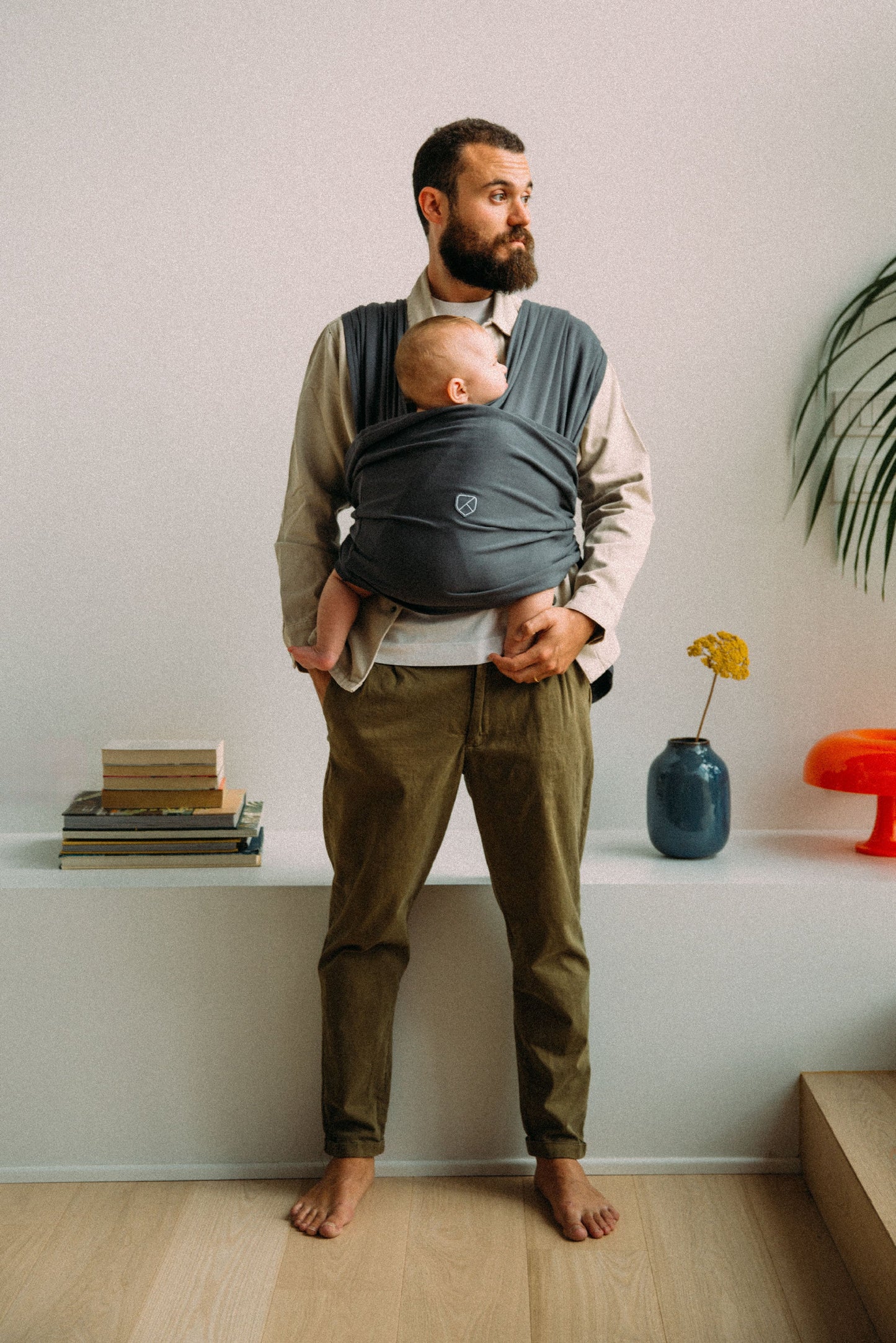 Fascia porta bebè - Koala cuddle band 2, grigio scuro