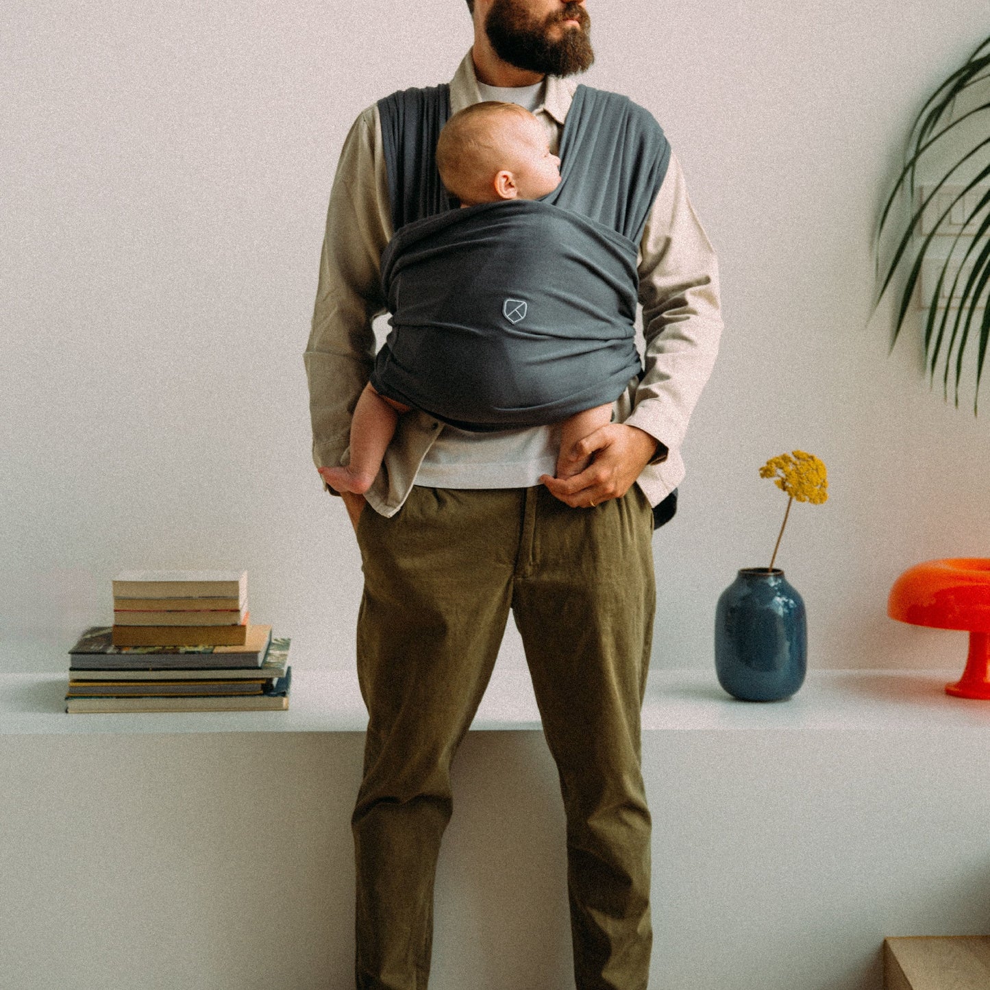 Fascia porta bebè - Koala cuddle band 2, grigio scuro