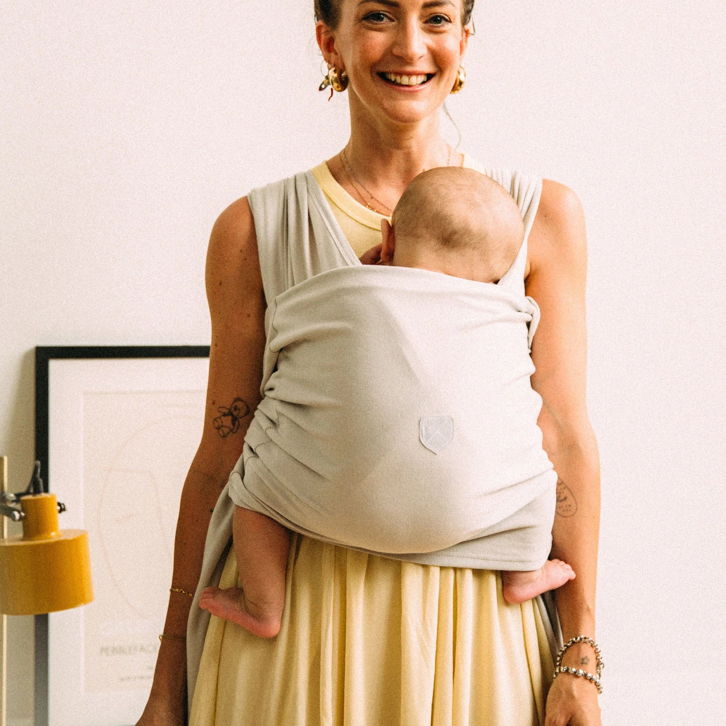 Fascia porta bebè - Koala cuddle band, grigio chiaro