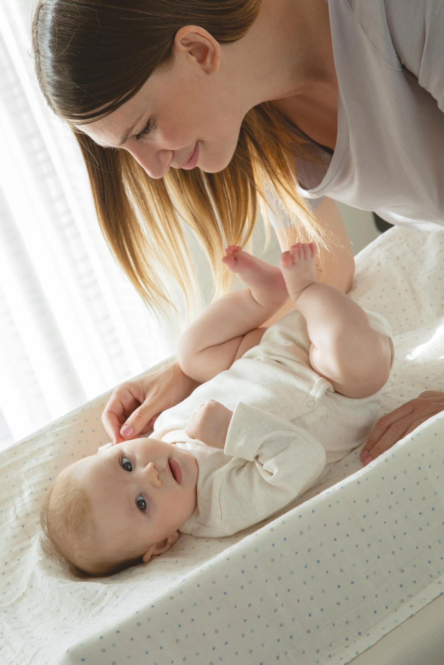 Set da 3 mussole, blue - 80x80cm