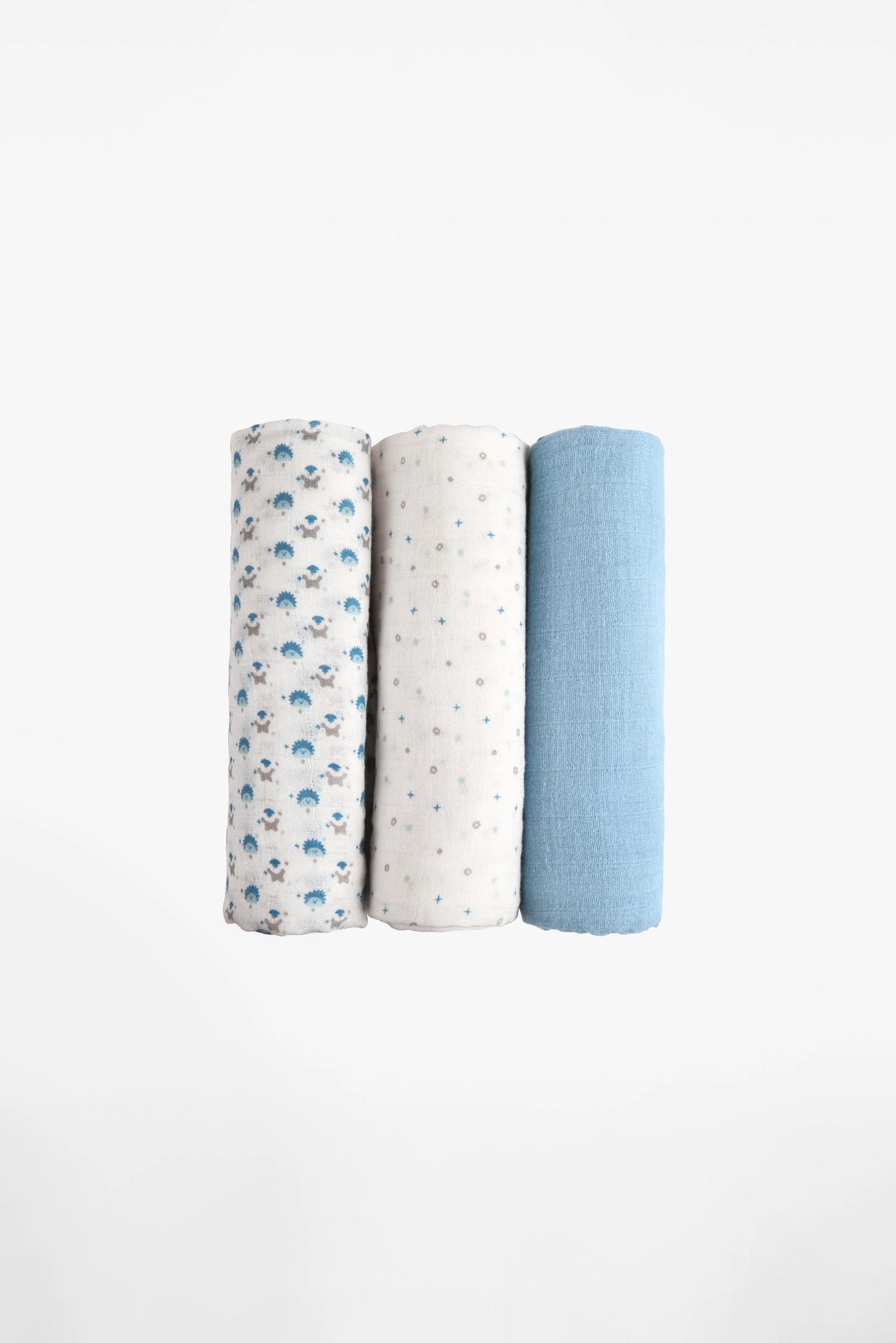 Set da 3 mussole, blue - 80x80cm