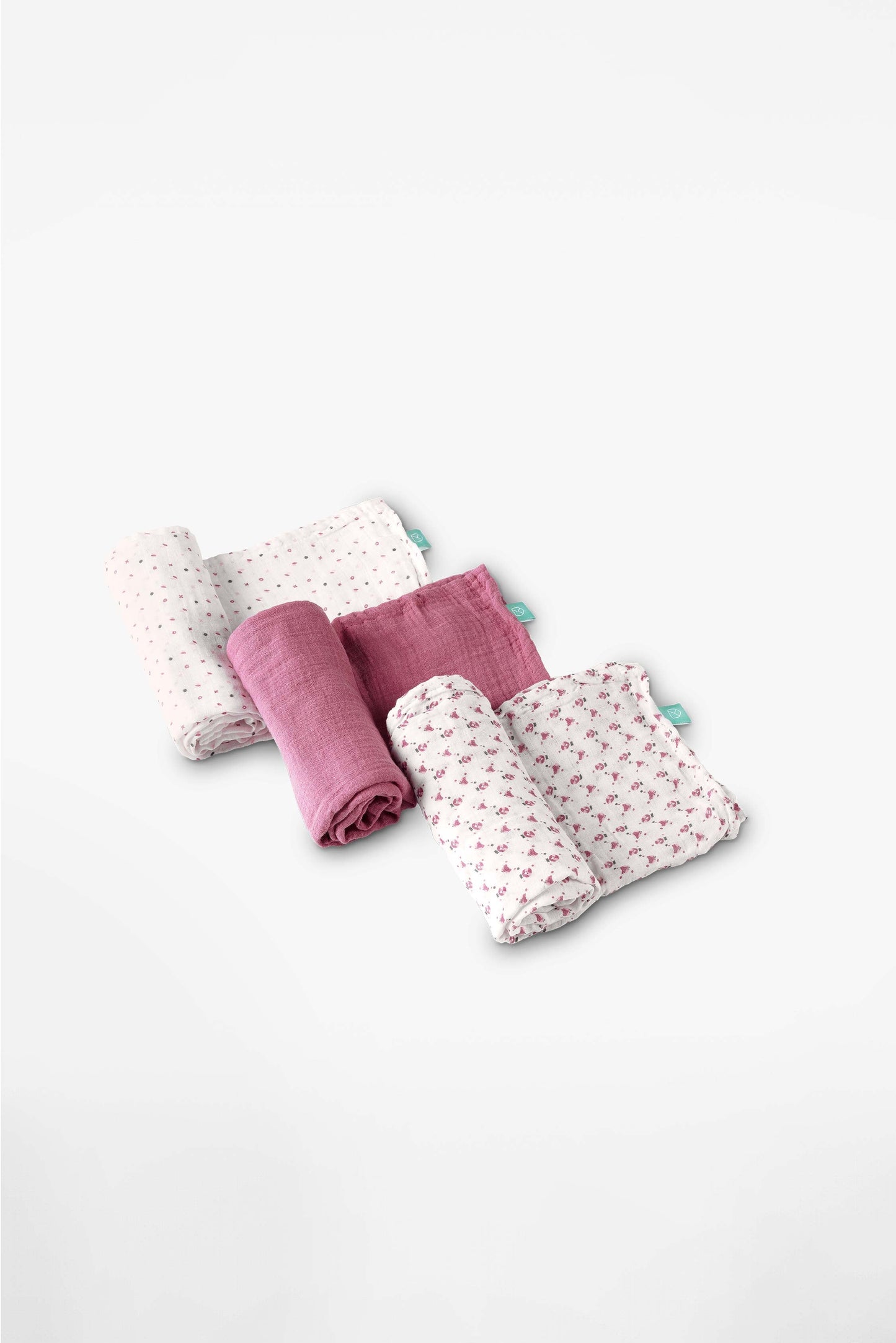 Set da 3 mussole, purple - 80x80cm