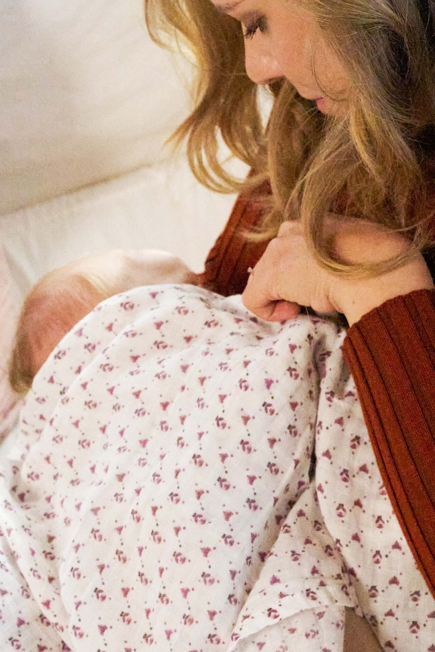 Set da 3 mussole, purple - 80x80cm