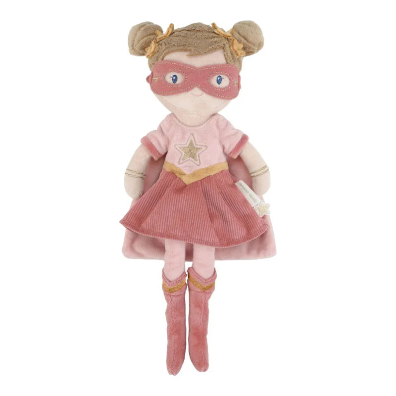Little Dutch - Bambola morbida Supereroe Rosa 35cm