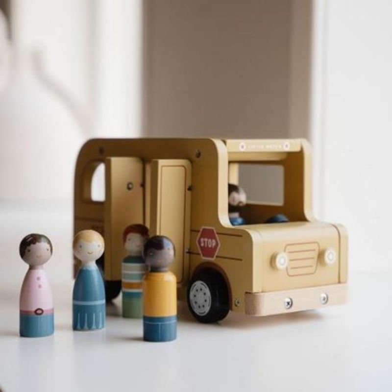 Little Dutch - Scuola bus con personaggi