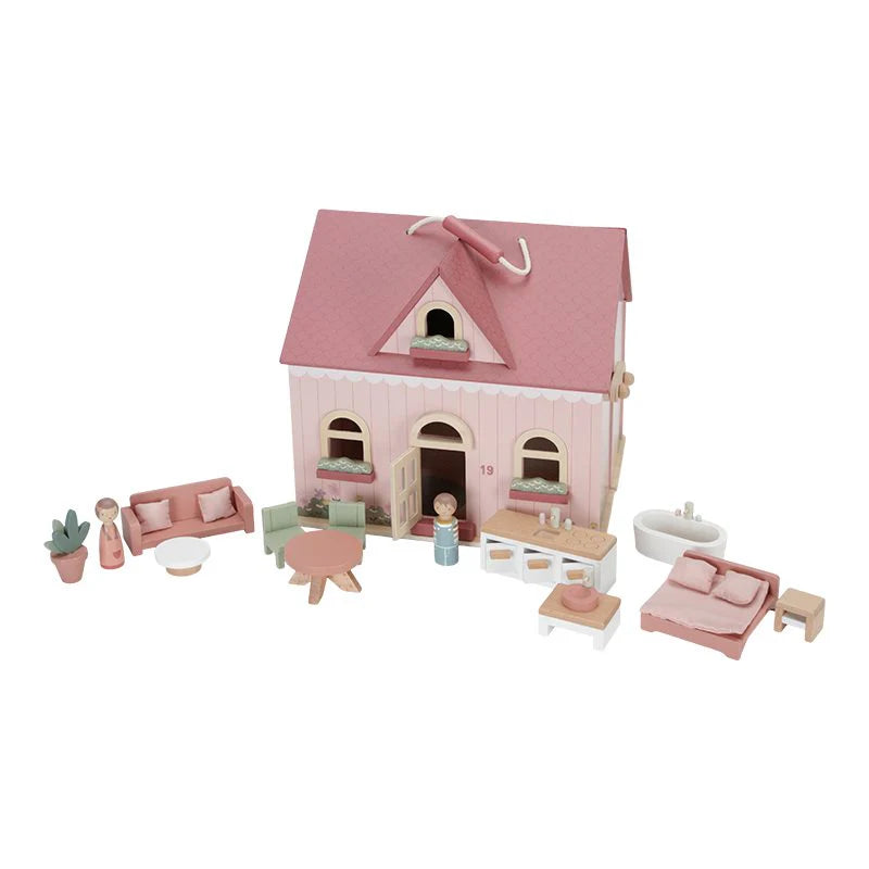 Little Dutch - Casa delle bambole in legno portatile