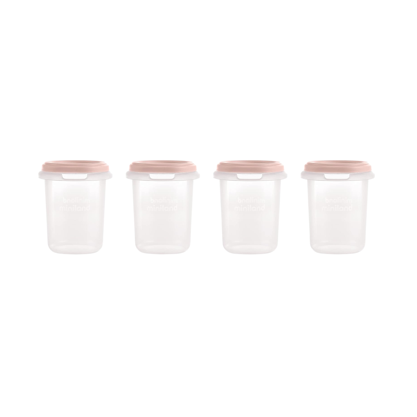 Miniland - Set 4 contenitori blush da 250ml