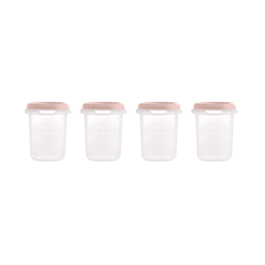 Miniland - Set 4 contenitori blush da 250ml