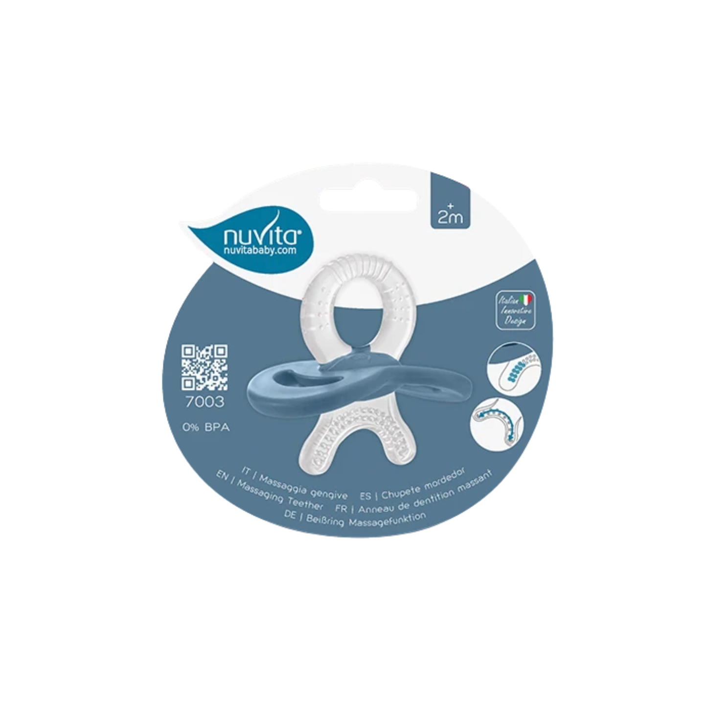 Nuvita - Massaggiagengive 2m+ Powder blu