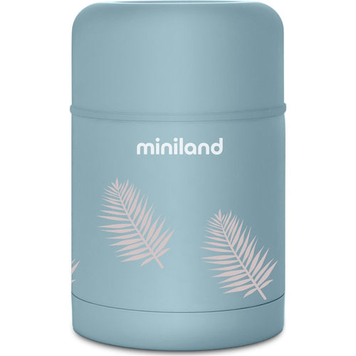 Miniland - Thermos porta pappa palme azzurre da 600ml