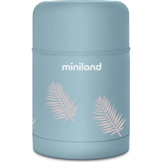 Miniland - Thermos porta pappa palme azzurre da 600ml