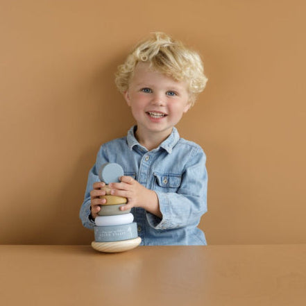 Little Dutch - Anelli da impilare ocean blu